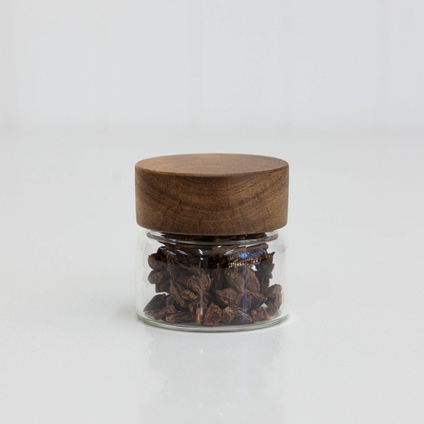 Acacia Wood Glass Jar - 100ml